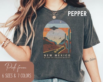 New Mexico Shirt, Land of Enchantment, Comfort Colors Alien Shirt, Mystical Shirt, Roswell New Mexico Shirt