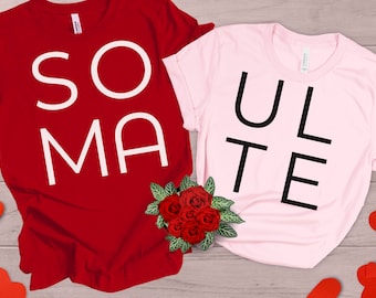 Soulmate-shirts voor koppels: bijpassende T-shirts voor Valentijnsdag
