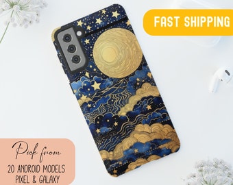 Custodia per telefono Mystical Sun Moon Stars: Fairycore Astrology Samsung Iphone Pixel Models