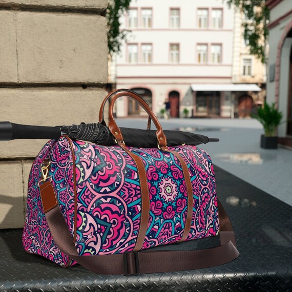 Carry on Luggage for Women Mandala Print Waterproof Travel Bag Overnight Bag Oversized Tote Bag Womens Shoulder Bag Etsy UK
