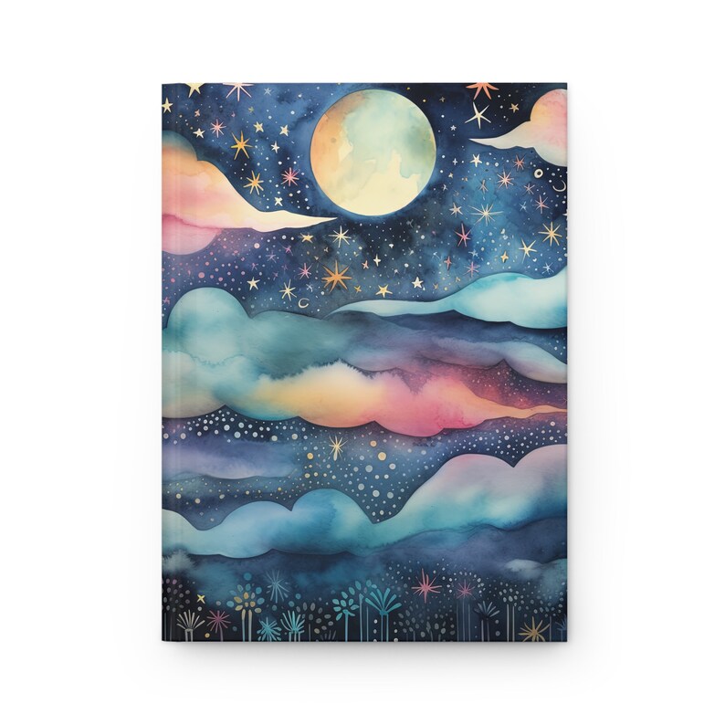 Celestial Sun Moon Stars Hard Cover Journal: Dream Notebook - Etsy