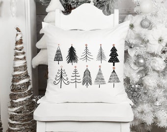 Cojín minimalista para árbol de Navidad: decoración navideña para inauguración de la casa