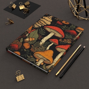 Cottagecore Mushroom Hardcover Journal: Botanical Dream Journal