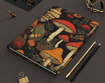 Cottagecore Mushroom Hardcover Journal: Botanical Dream Journal