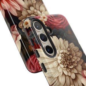 Vintage Floral Oil Painting Aesthetic Tough Phone Case Samsung S23 S22 iPhone 15 Pro Max Google Pixel 6 7 8 pro Phone Case