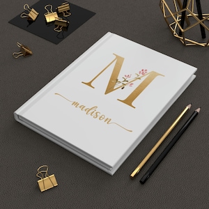 Personalized Hardcover Journal: Custom Name, Matte Finish, Lined Pages