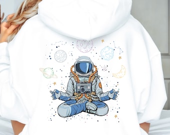 Sweat à capuche astronaute spatial, sweat-shirt galaxie, esthétique astronomie