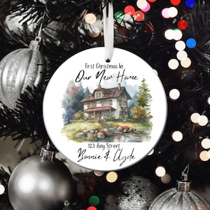 Personalized New Home Christmas Ornament: First Christmas Keepsake