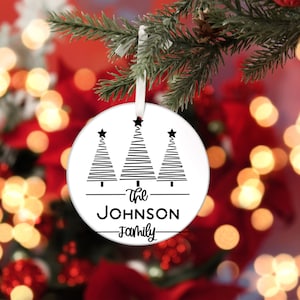 Benutzerdefinierte Familien-Verzierung, personalisierte Familien-Weihnachtsverzierung - Benutzerdefinierte Familien-Andenken - Familien-Verzierung