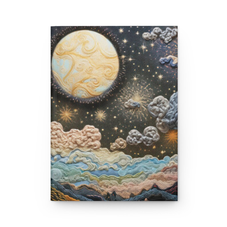 Moon & Stars Dream Journal: 150-Page Lined Wellness Diary image 2