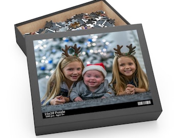 Puzzle photo personnalisé : puzzle en bois personnalisé, cadeau de famille