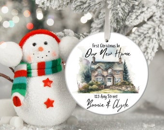 Personalized New Home Christmas Ornament, Housewarming Gift