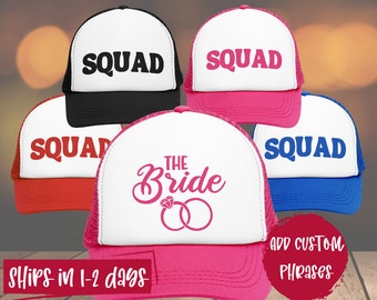 Gorra de camionero personalizada: gorras personalizadas para fiestas, despedidas de soltera y grupos de amigos.