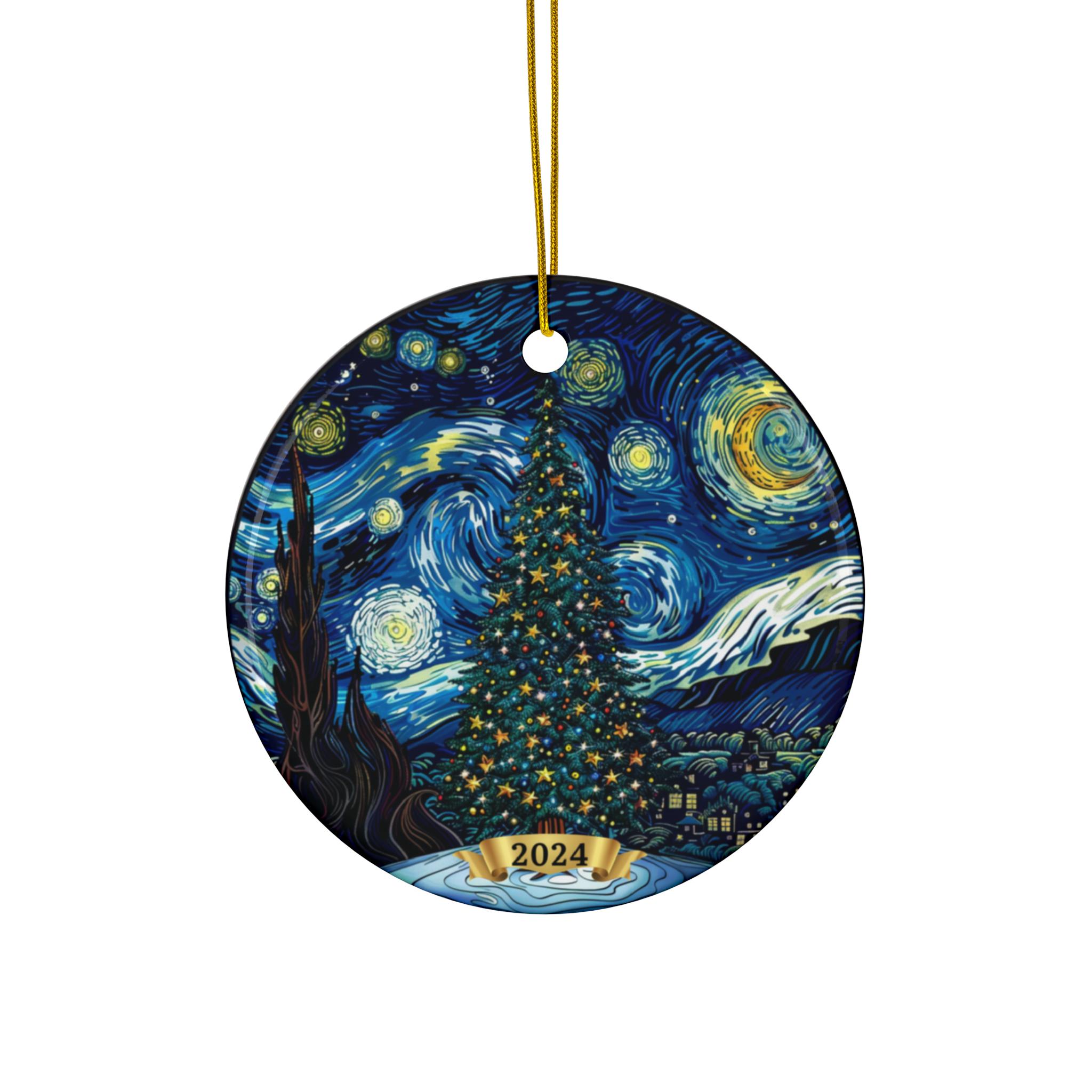 ヴァン・ゴッホの星月夜クリスマスオーナメント2025：アート愛好家の