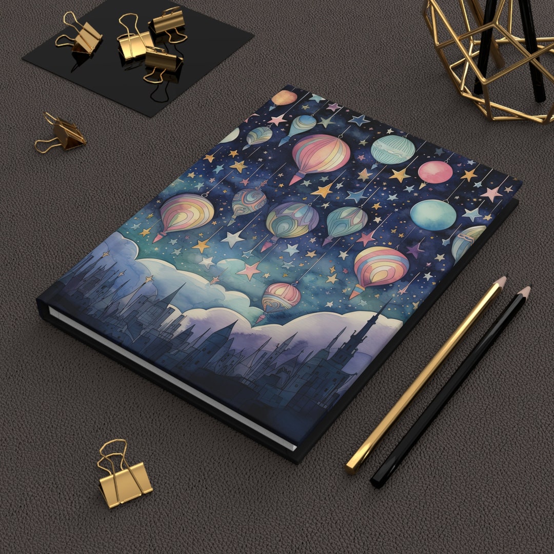 Celestial Sun Moon Stars Hard Cover Journal, Dream Journal ...