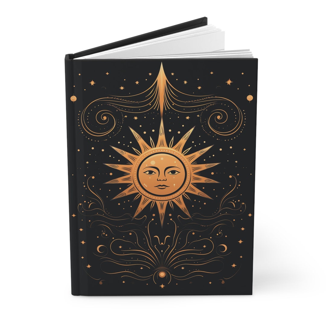 Celestial Sun Moon Stars Hardcover Journal: Dream, Tarot, Meditation - Etsy