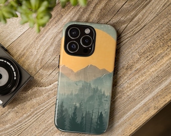 Mountain Landscape Phone Case, Outdoor Adventure, Tough Case