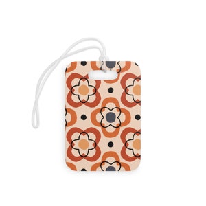 Vintage Floral Print Luggage Tag Women | Suitcase Tag | Travel Tags | Bag Tags