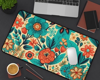 Podkładka pod mysz Cottagecore Floral Desk Mat: Botanical Wildflower