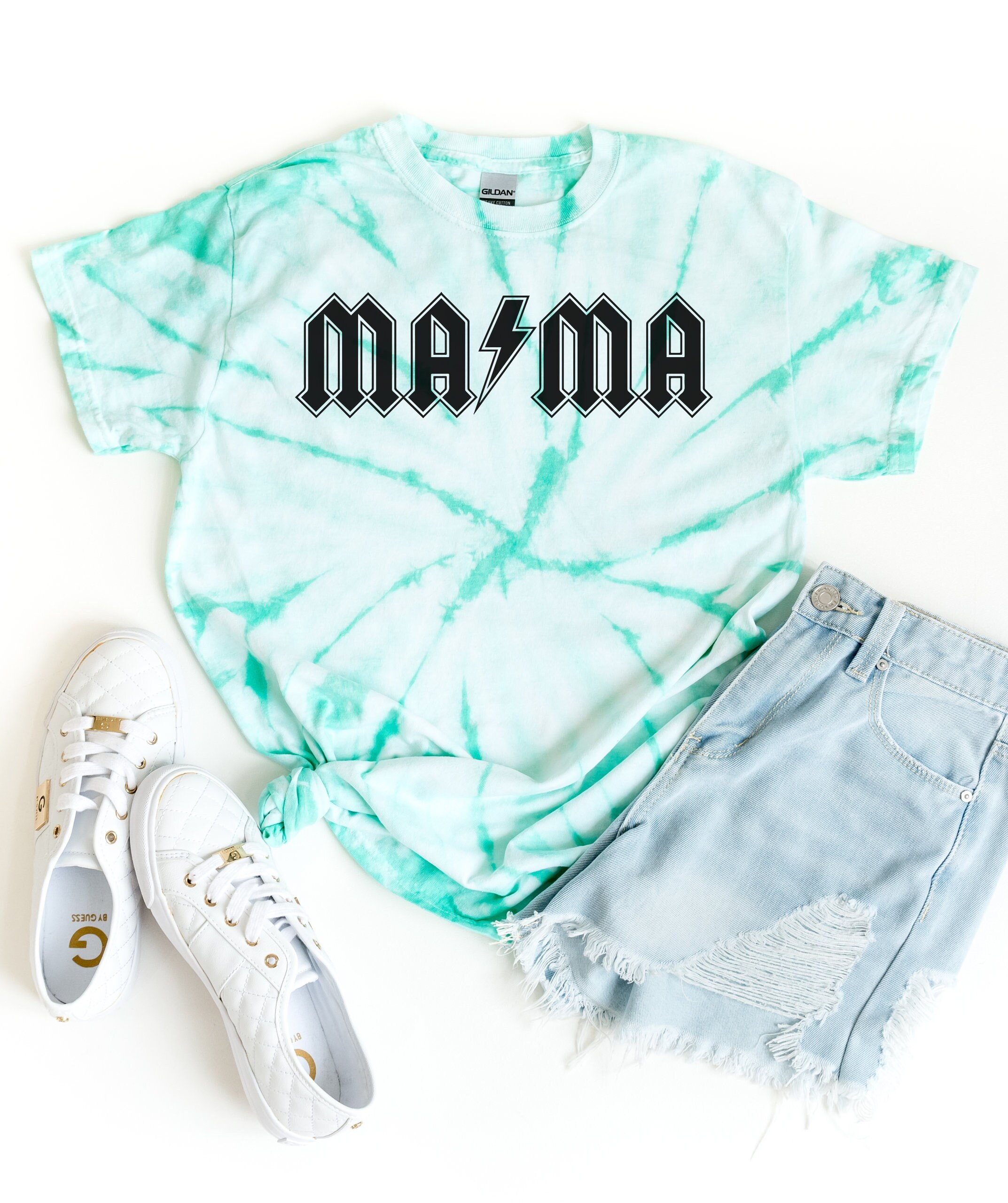Tie Dye Cyclone Mama Shirt, Tye Dye Shirt, Custom tie dye shirt for women, Mothers Day Gift from kids, Custom Mama Shirt, 1st time Mom Gift