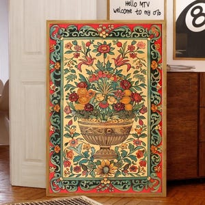 William Morris Druck,Persische Kunst, Traditionelle Malerei, Persische Kultur, Persische Literatur, Miniaturmalerei, Persisches Reich, Wandkunst