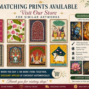 Mughal Wall Art Print, Vintage Botanical Poster, Persian Garden Decor, Indian Heritage Wall Art, Maximalist Printable, Digital Download image 4