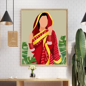 Punjabi Sikh Women , Punjabi Culture Ethnic Home Décor ,Traditional Indian Art, Punjabi family