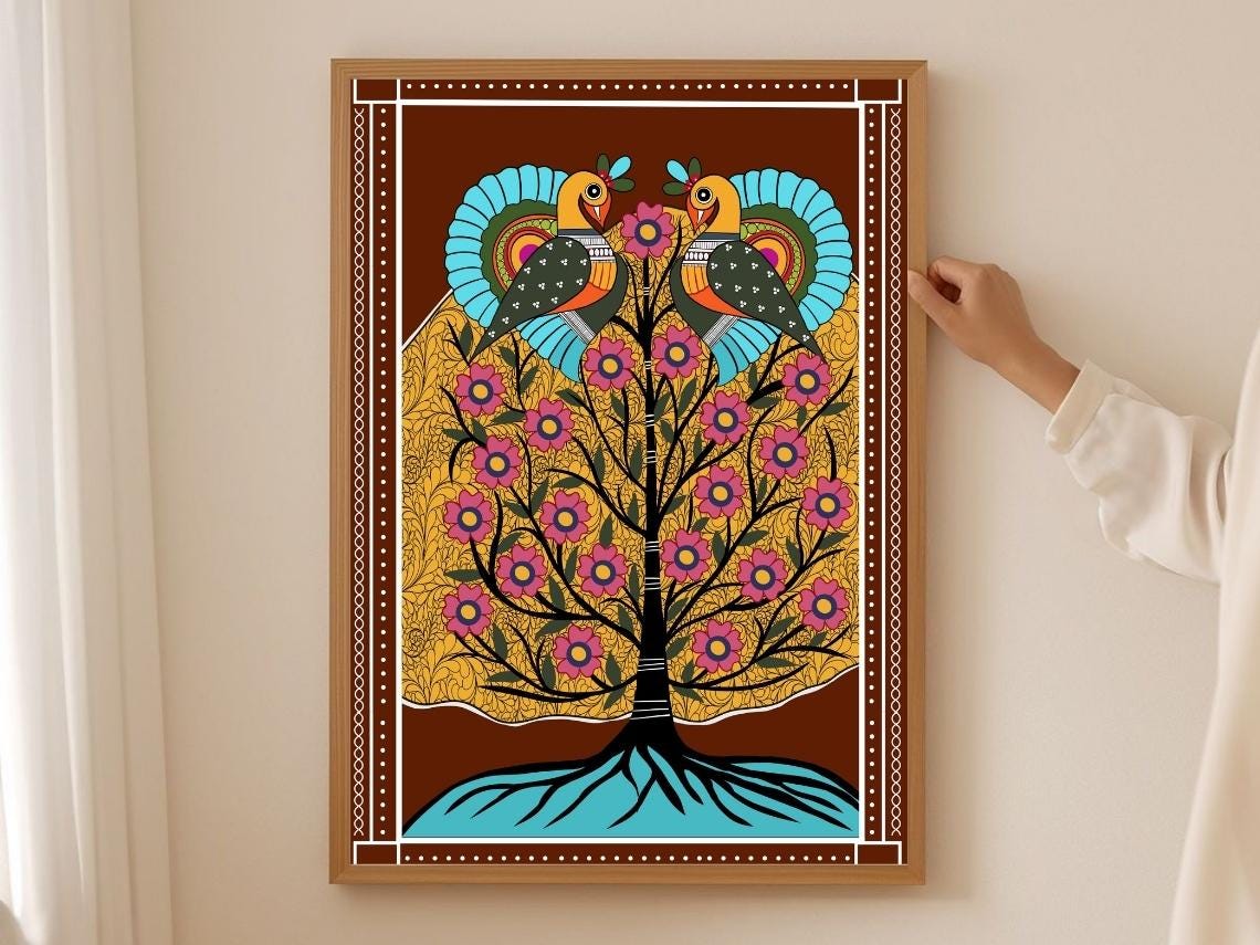 インド/フォークアート/ハザリバーグ画/インド民俗画/ インド先住民アートの村へ～ハザリバーグ画について - 旅行人