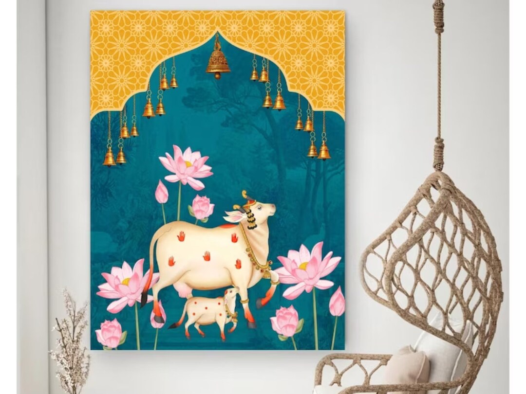 India Pichwai Painting, Print Poster, Home Decor Poster ,wall Art ...