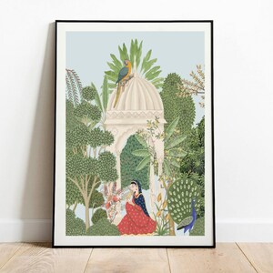 Mughal Art Print Set, Indian Folk Decor (Digital Download) image 5