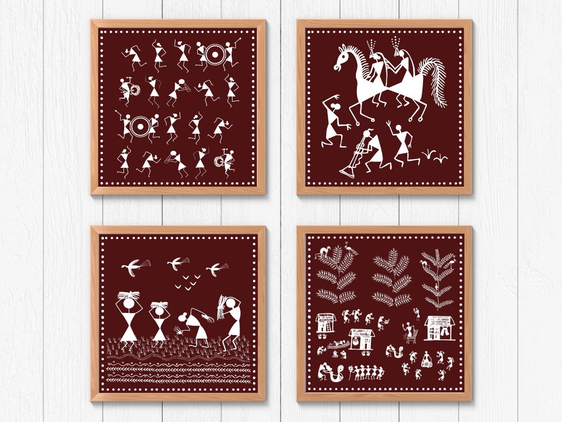 Warli Painting Warli Art Wall Hanging Wall Decor Warli Etsy
