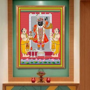 Indian Folk Art, Cow Prints, Living Room decor, Printable, Indian Vintage, Printables, Pichwai Painting, Poster, Wall Art, Painting