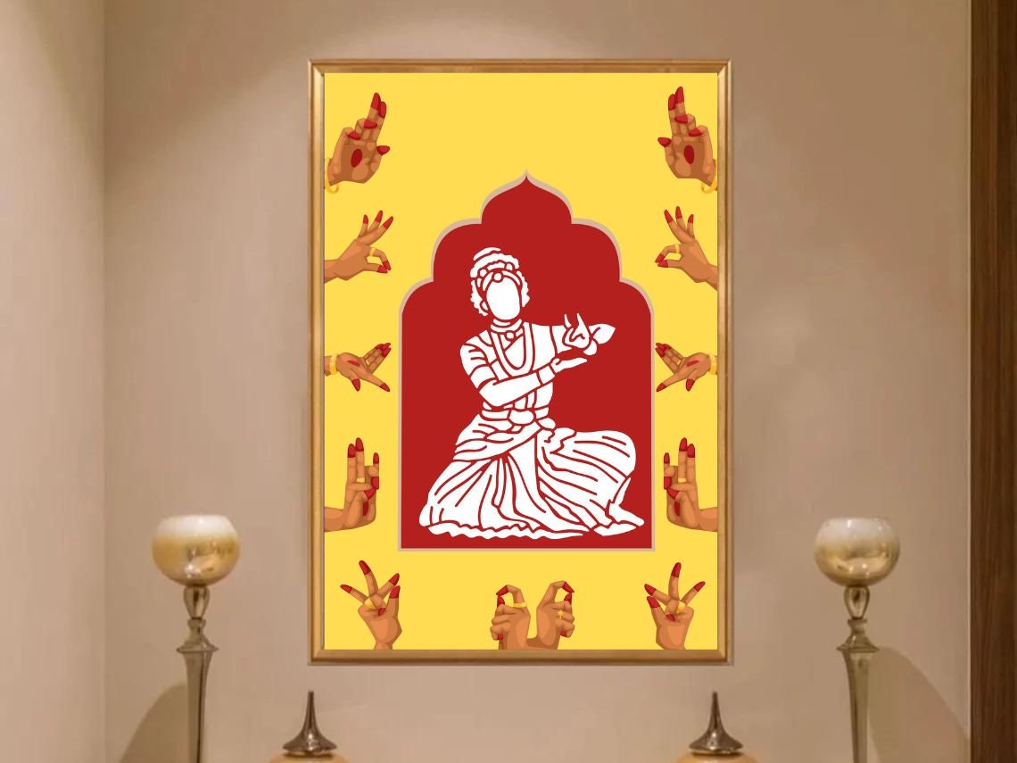 Bharatnatyam Art - Etsy