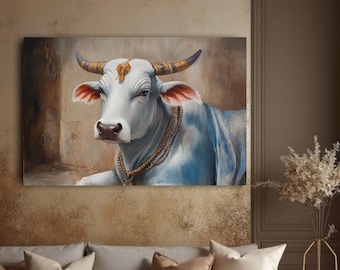 koe schilderij, koe foto, kunst aan de muur kantoor, kunst aan de muur keuken, olieverfschilderij, keuken decor, boerderij decor, grillig decor,