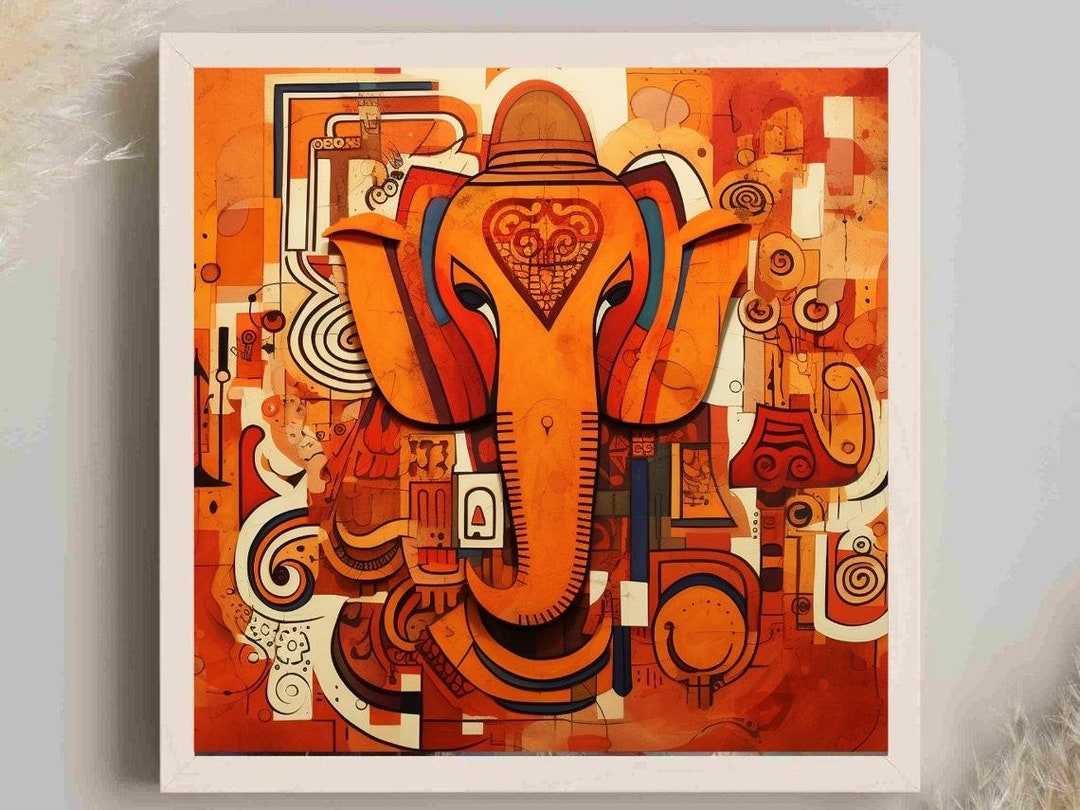 Lord Ganesha Wall Art , Hindu God Lord Ganesha Print, Ganesha, Ganesha