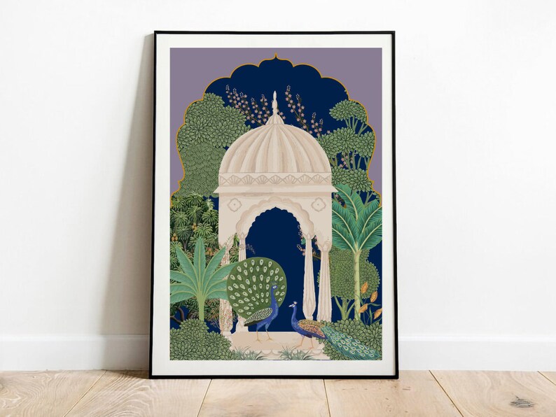 Mughal Art Print Set, Indian Folk Decor (Digital Download) image 9