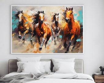 Horse Wall Art Printable, Vintage Horse Print, Equestrian Decor, Rustic Farmhouse Wall Art, Digital Download