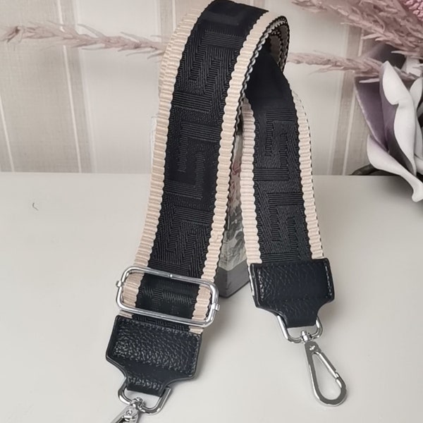 Bag Strap Valentine's Day Shoulder Strap Patterned Shoulder Strap Wide Strap Black Handbag Strap