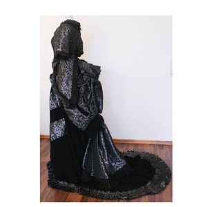 Bustle Dress Victorian Dress Black