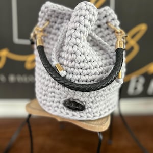Large Drawstring Bucket Bag