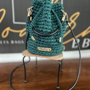 Large Drawstring Bucket Bag