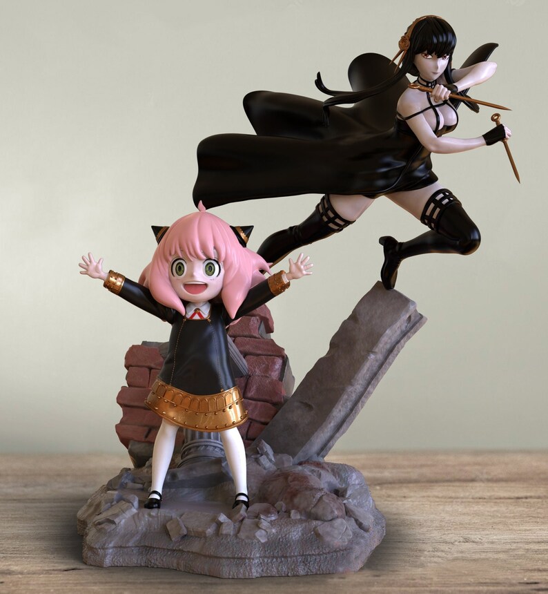 Yor Spy X Family With Anya / Yor Figure / Spy X Family Figure - Etsy