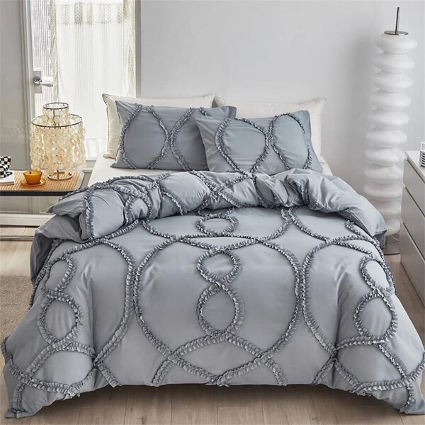 Tufted Flowers Duvet Cover Etsy