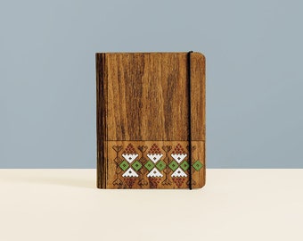 Traditional Pattern | Romanian Design | Personalized Gift  | Notebook | Journal | Laser Cut Custom Notebook  | Engraved Journal Gift