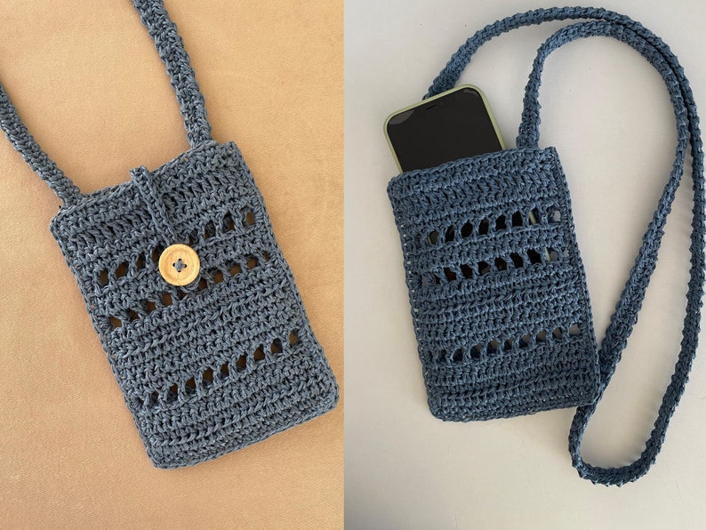 Crochet Crossbody Bag PATTERN Cute Cell Phone Pouch Crochet - Etsy