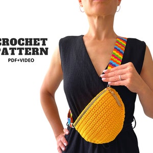 Gehäkelte Bauchtasche, Sommer Crossbody Geldbörse, kleine Messenger Handtasche, Strand Umhängetasche unisex