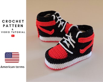 crochet air jordans pattern