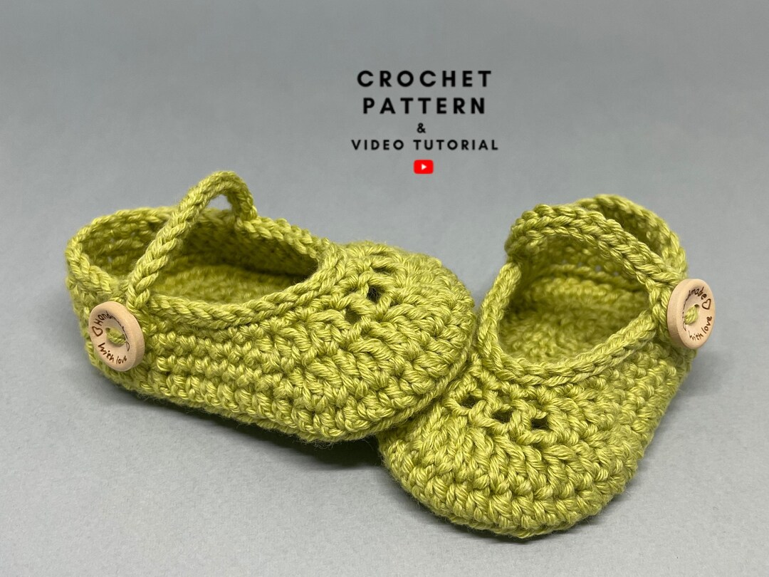 Crochet Baby Girl Shoes Pattern Infant Mary Jane Shoes 3 Etsy