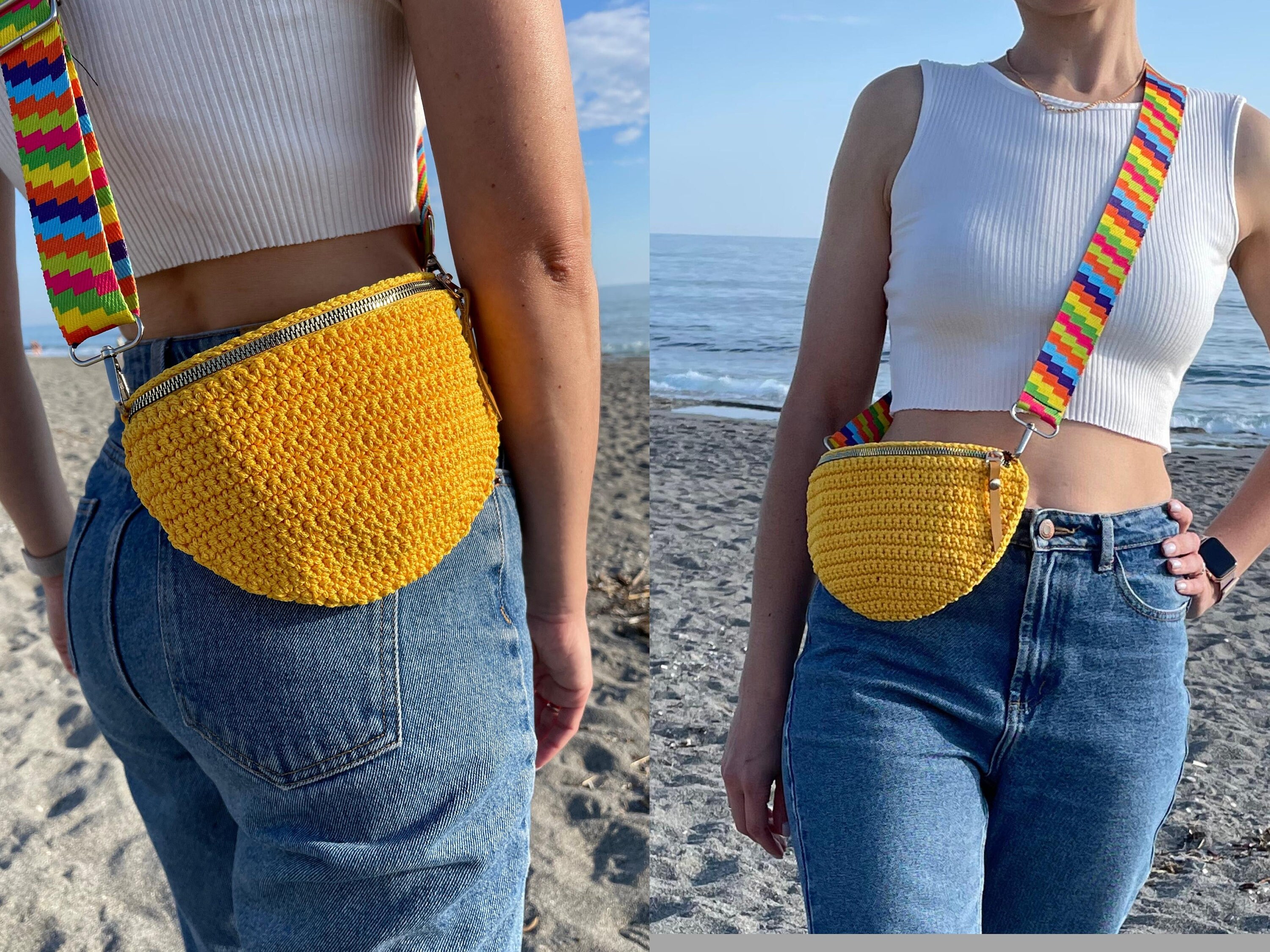 Crochet Big Square Bag – Misha & Puff
