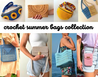 Crochet Fanny Pack Pattern, Summer Crossbody Purse, Small